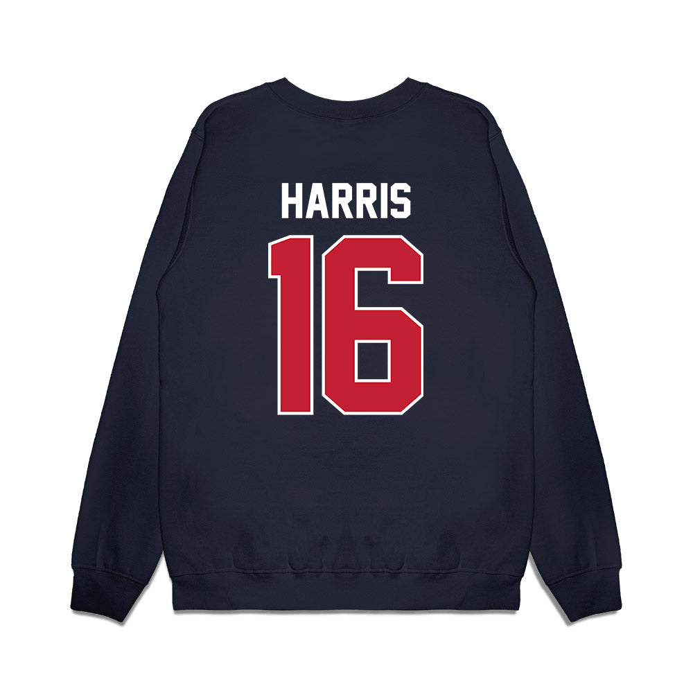 Richmond - NCAA Football : Ty Harris - Vintage Helmet Premium Crewneck Sweatshirt-1