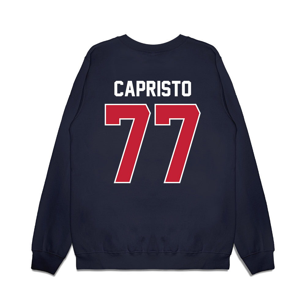 Richmond - NCAA Football : Kade Capristo - Vintage Helmet Premium Crewneck Sweatshirt-1