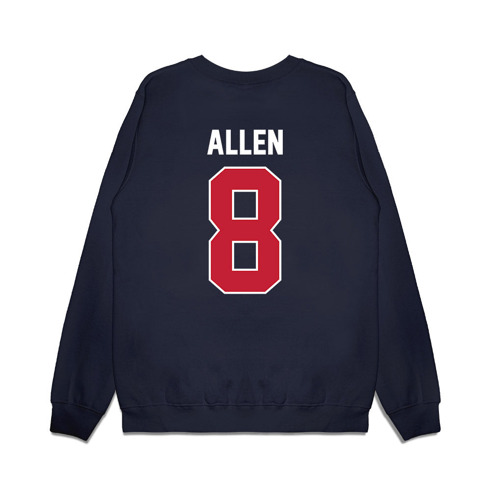 Richmond - NCAA Football : Bryce Allen - Vintage Helmet Premium Crewneck Sweatshirt-1