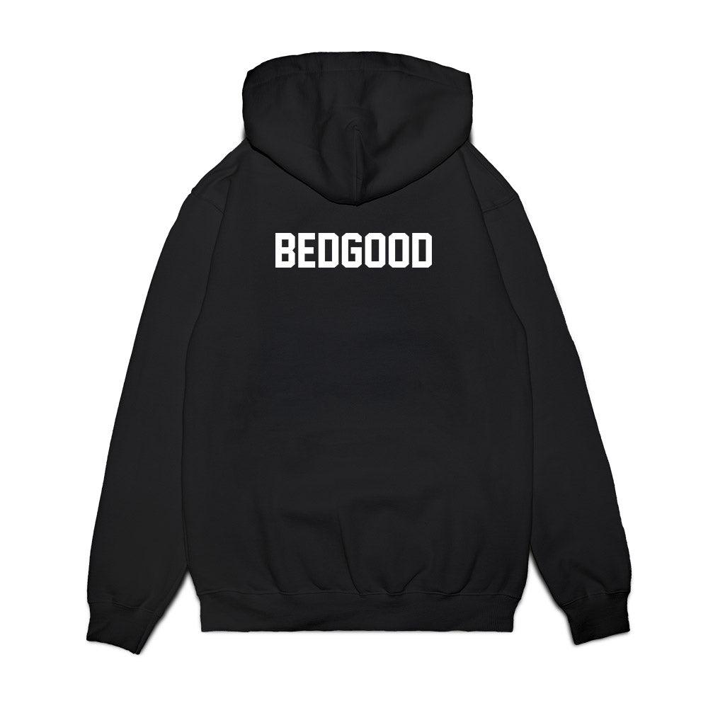 Old Dominion - NCAA Football : BJ Bedgood - Vintage Helmet Premium Hooded Sweatshirt-1