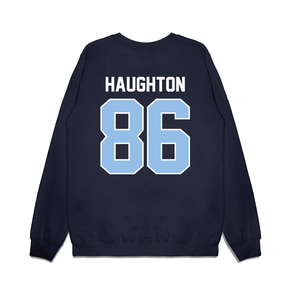 Old Dominion - NCAA Football : Leon Haughton - Vintage Helmet Premium Crewneck Sweatshirt-1