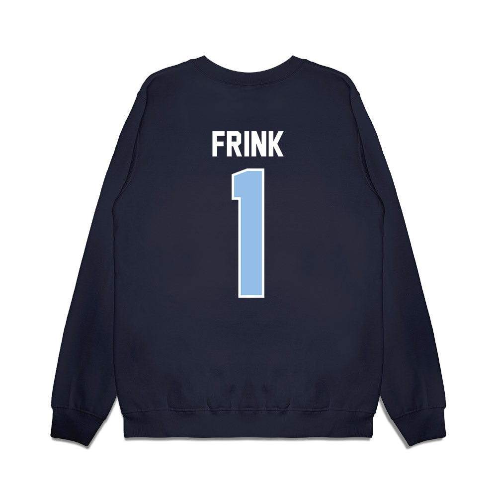 Old Dominion - NCAA Football : Zion Frink - Vintage Helmet Premium Crewneck Sweatshirt-1