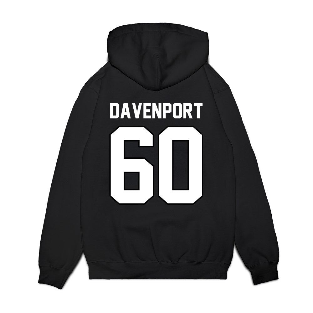 Wisconsin - NCAA Football : Nolan Davenport - Vintage Helmet Premium Hooded Sweatshirt-1