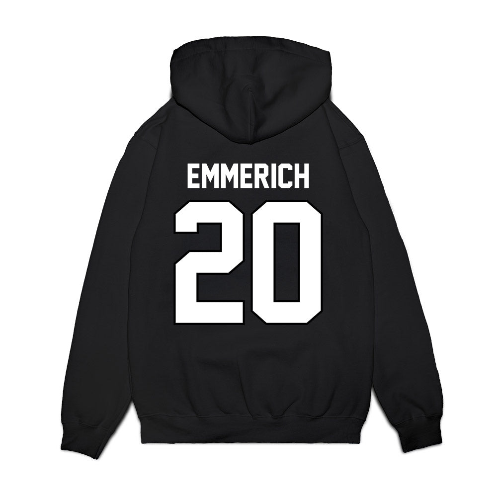 Wisconsin - NCAA Football : Luke Emmerich - Vintage Helmet Premium Hooded Sweatshirt-1