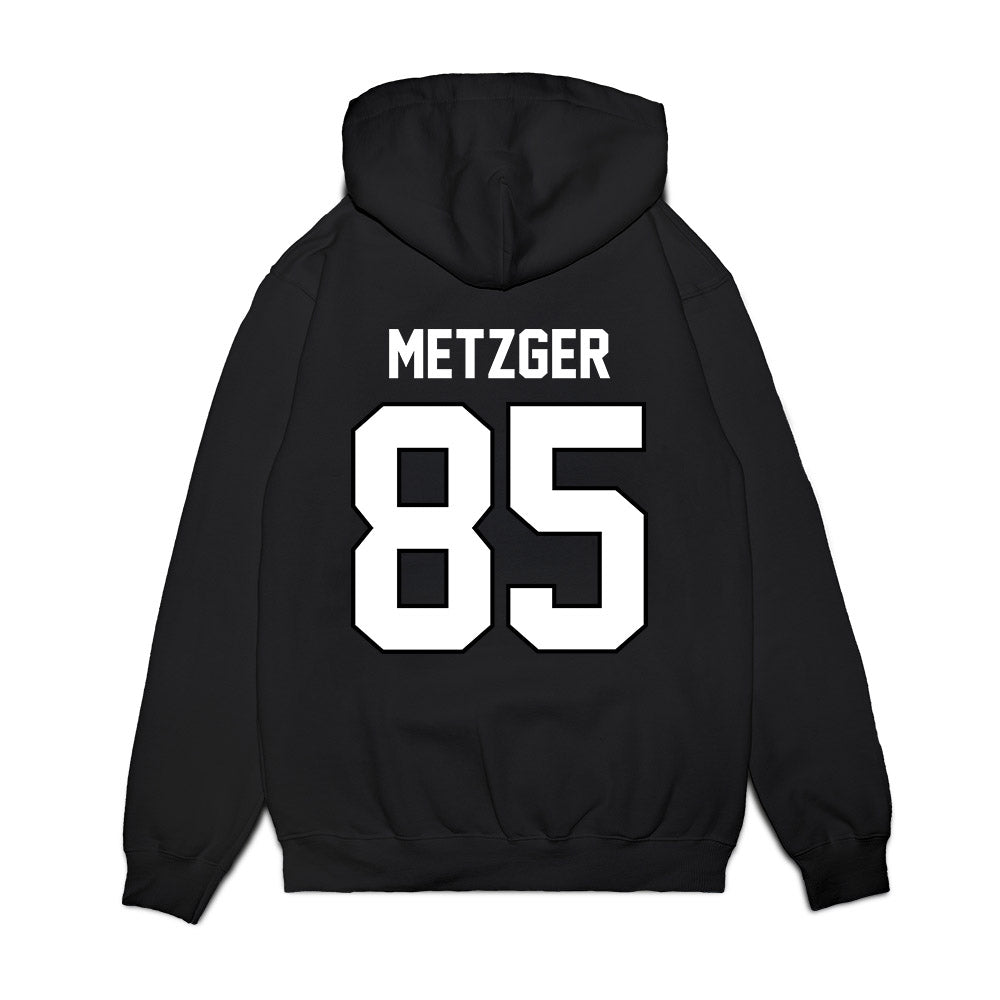 Wisconsin - NCAA Football : Hayden Metzger - Vintage Helmet Premium Hooded Sweatshirt-1