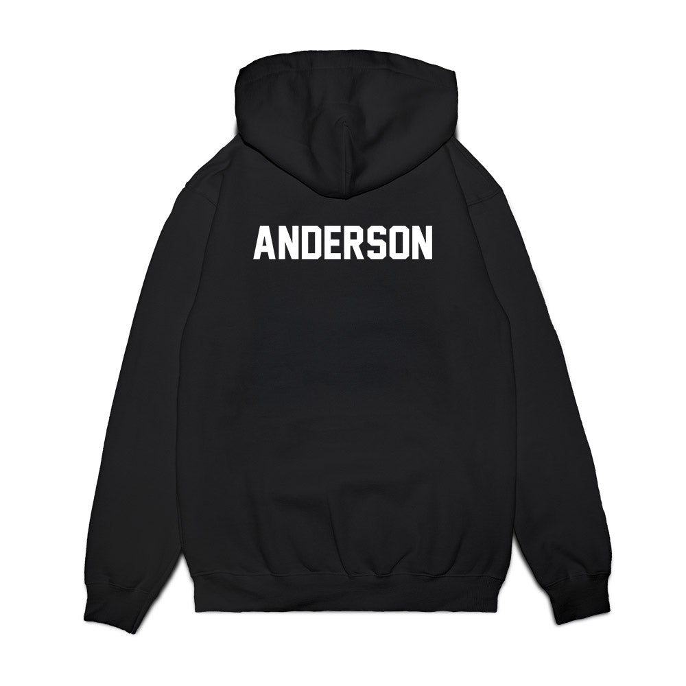 Wisconsin - NCAA Football : Jacob Anderson - Vintage Helmet Premium Hooded Sweatshirt-1