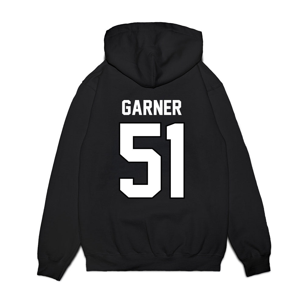Wisconsin - NCAA Football : Micheal Garner - Vintage Helmet Premium Hooded Sweatshirt-1