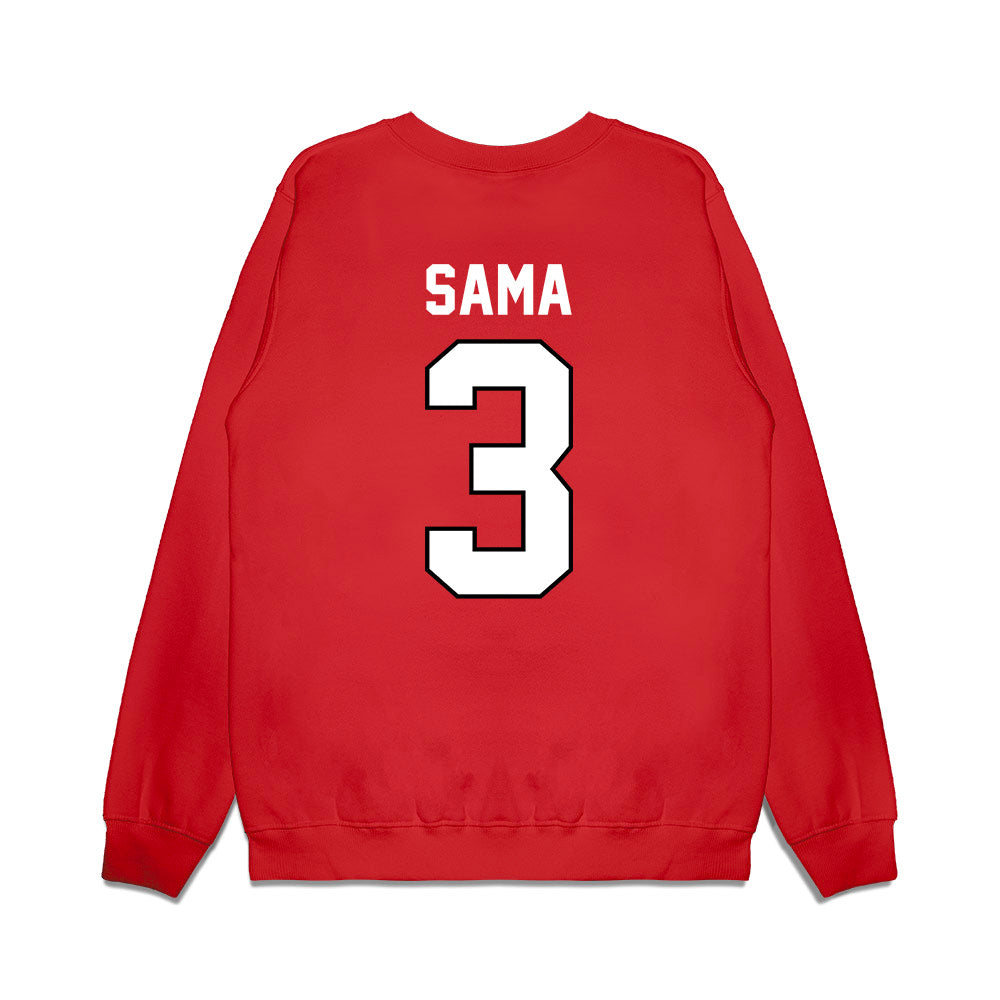 Wisconsin - NCAA Football : Abu Sama - Vintage Helmet Premium Crewneck Sweatshirt-1