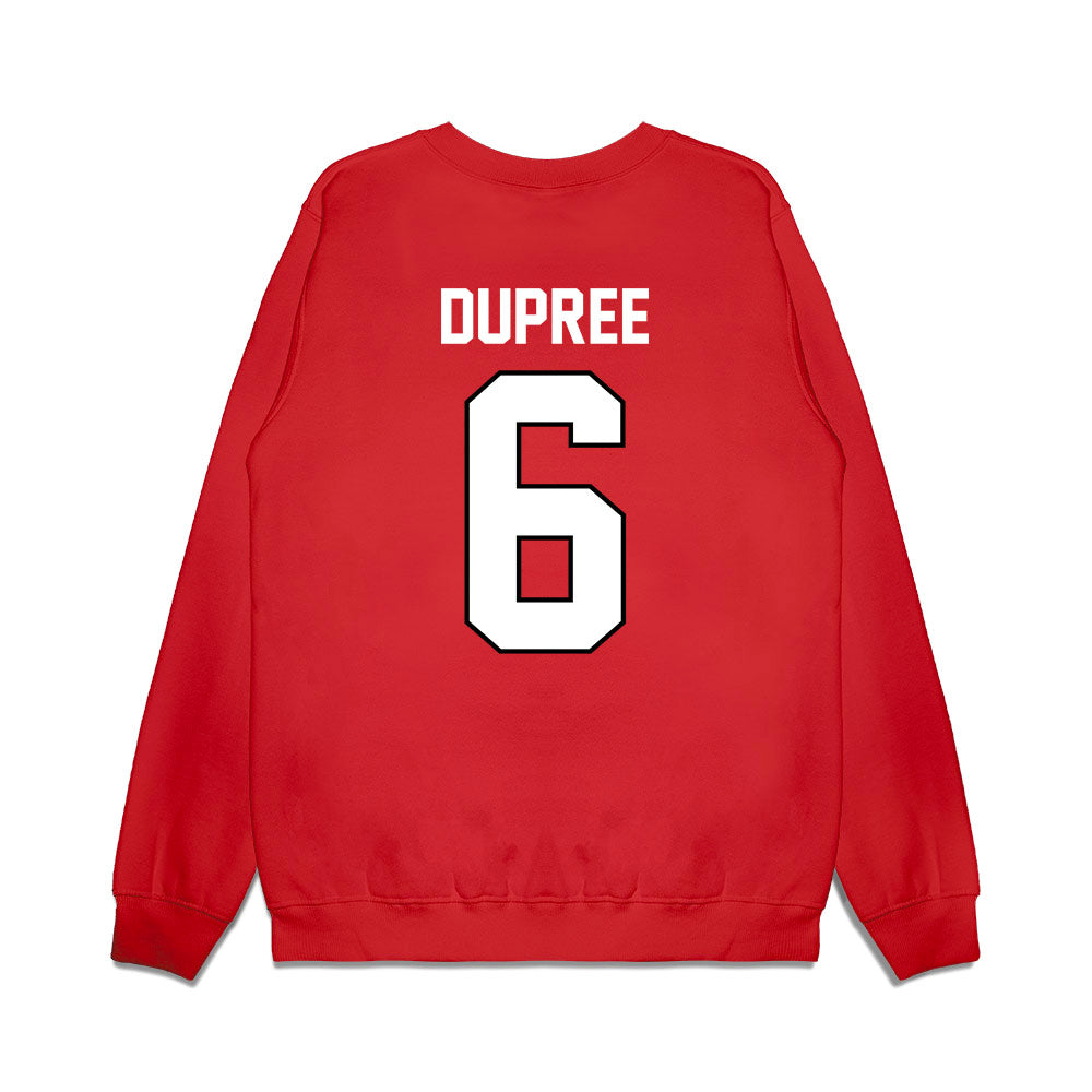 Wisconsin - NCAA Football : Darrion Dupree - Vintage Helmet Premium Crewneck Sweatshirt-1