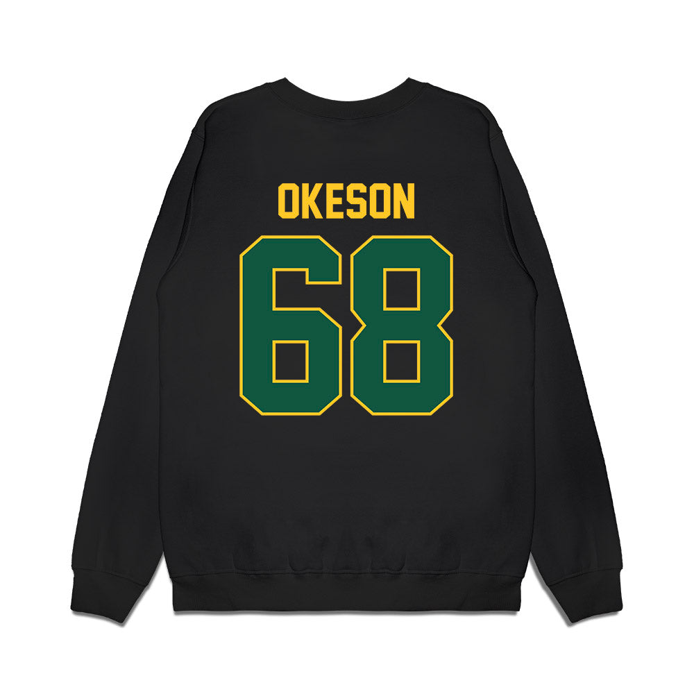 NDSU - NCAA Football : Coy Okeson - Vintage Helmet Premium Crewneck Sweatshirt-1
