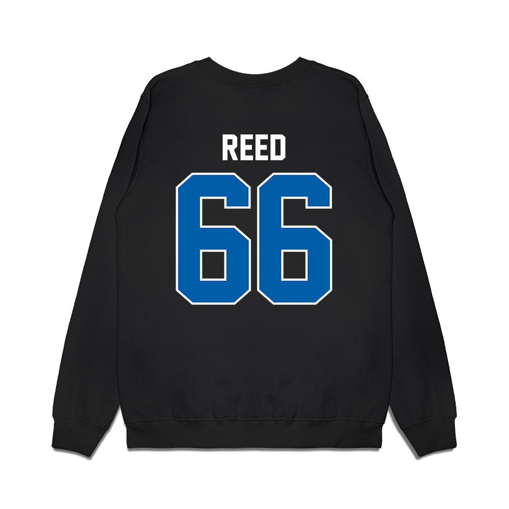 Buffalo - NCAA Football : William Reed - Vintage Helmet Premium Crewneck Sweatshirt-1