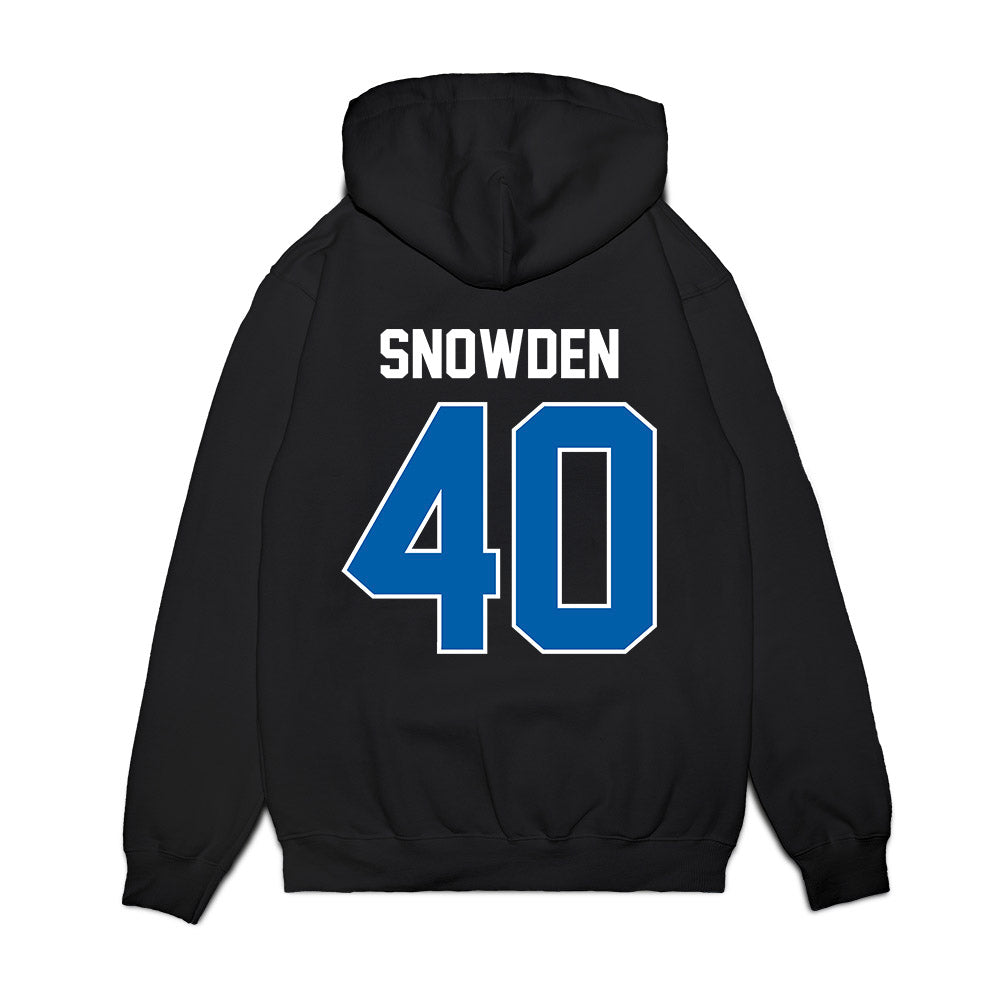 Buffalo - NCAA Football : Amari Snowden - Vintage Helmet Premium Hooded Sweatshirt-1