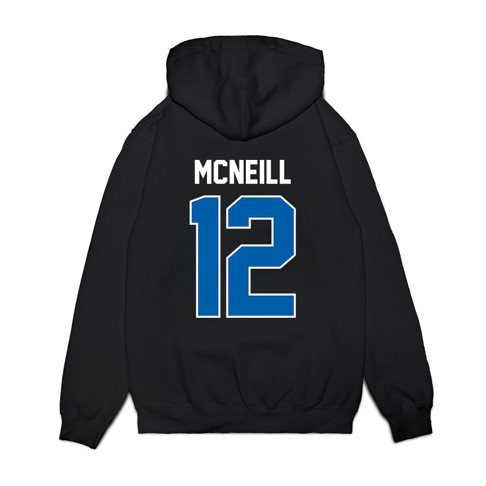 Buffalo - NCAA Football : Quran McNeill - Vintage Helmet Premium Hooded Sweatshirt-1