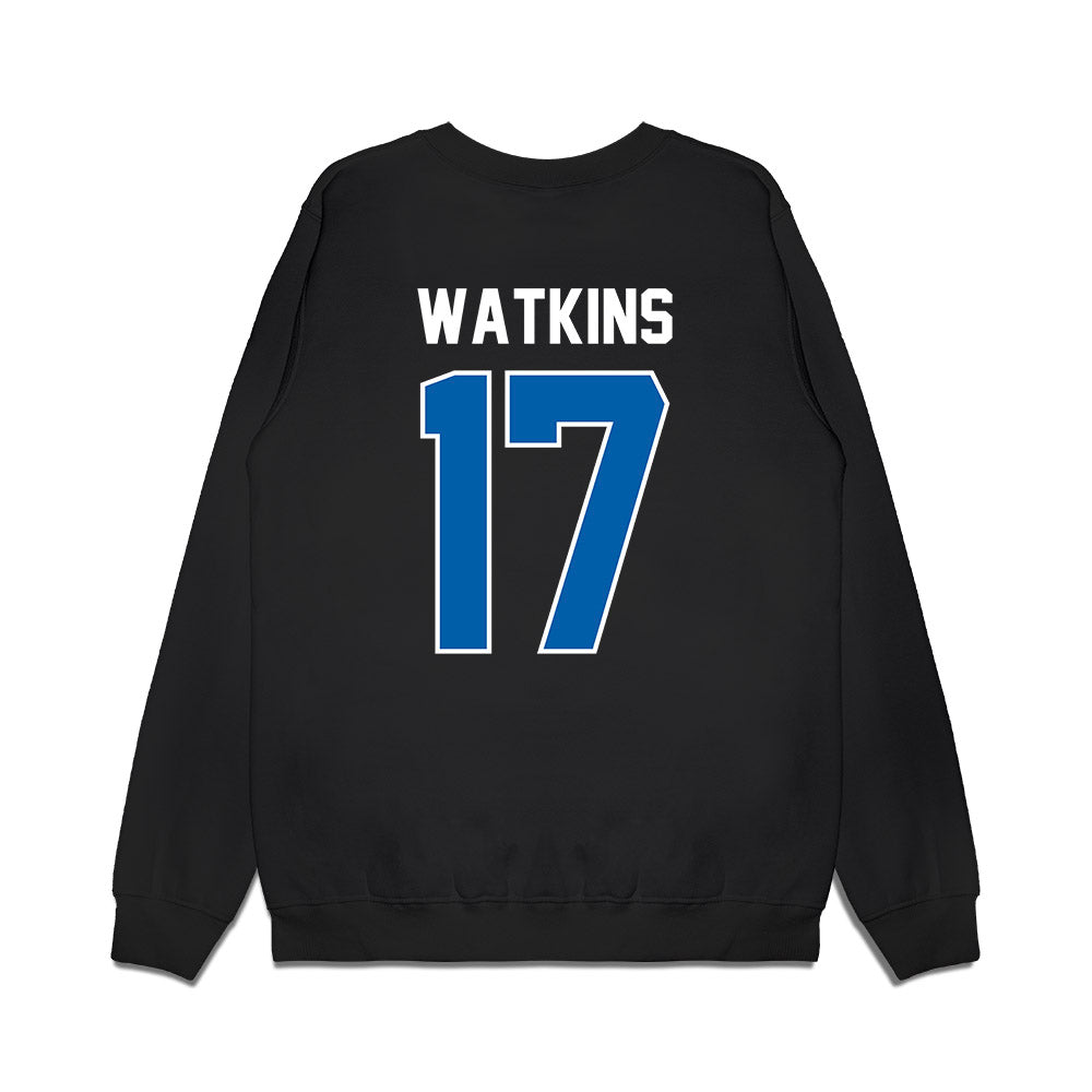 Buffalo - NCAA Football : Jeremiah Watkins - Vintage Helmet Premium Crewneck Sweatshirt-1
