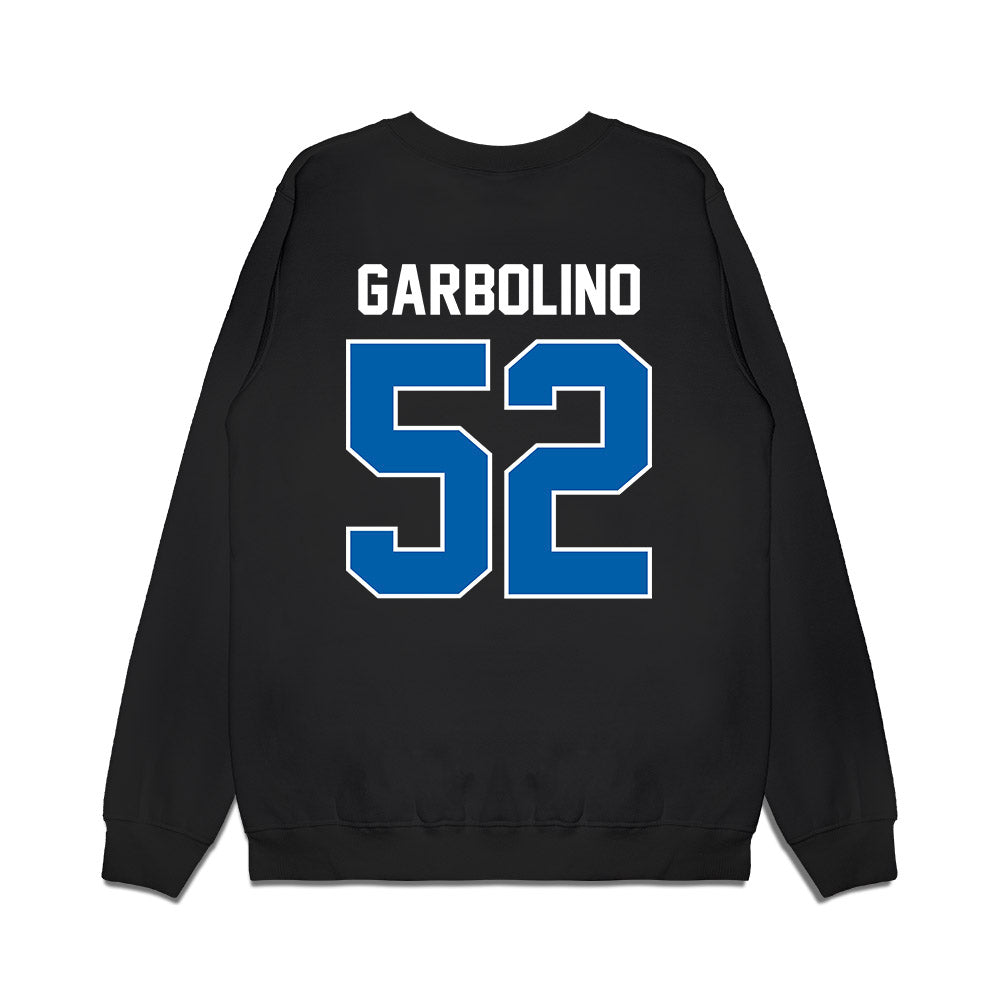 Buffalo - NCAA Football : Jack Garbolino - Vintage Helmet Premium Crewneck Sweatshirt-1