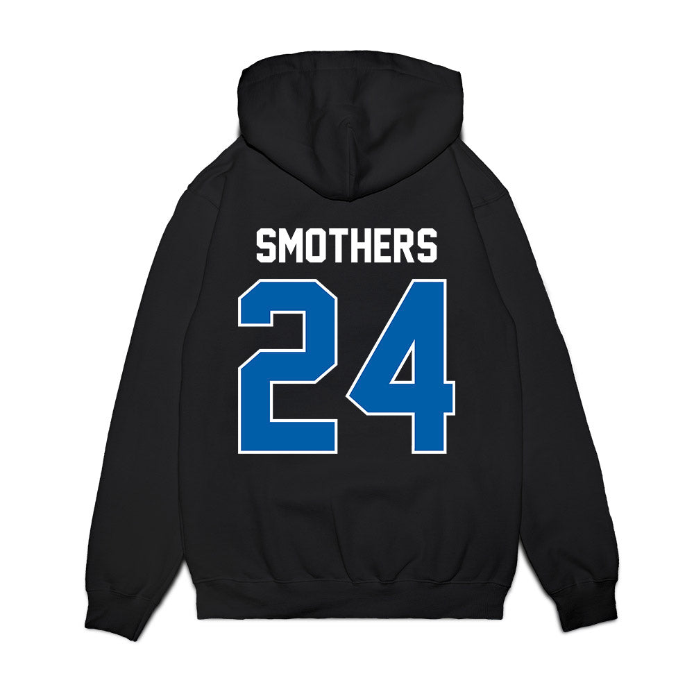 Buffalo - NCAA Football : Sayre Smothers - Vintage Helmet Premium Hooded Sweatshirt-1