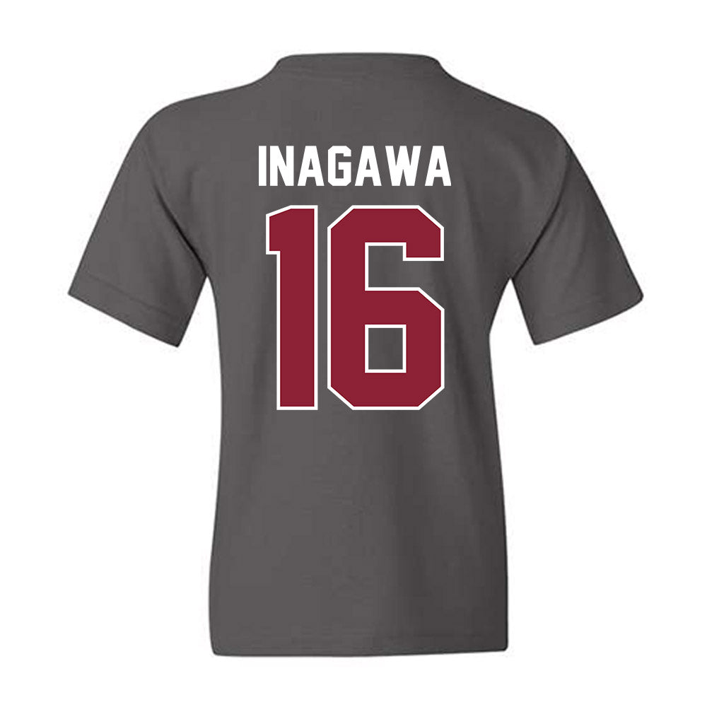UMass - NCAA Football : Logan Inagawa - Vintage Football Youth T-Shirt-1