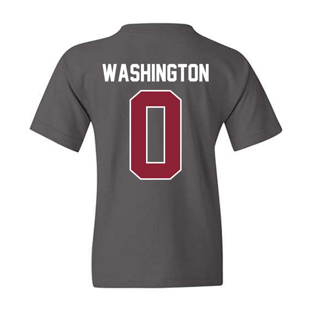 UMass - NCAA Football : Jordan Washington - Vintage Football Youth T-Shirt-1