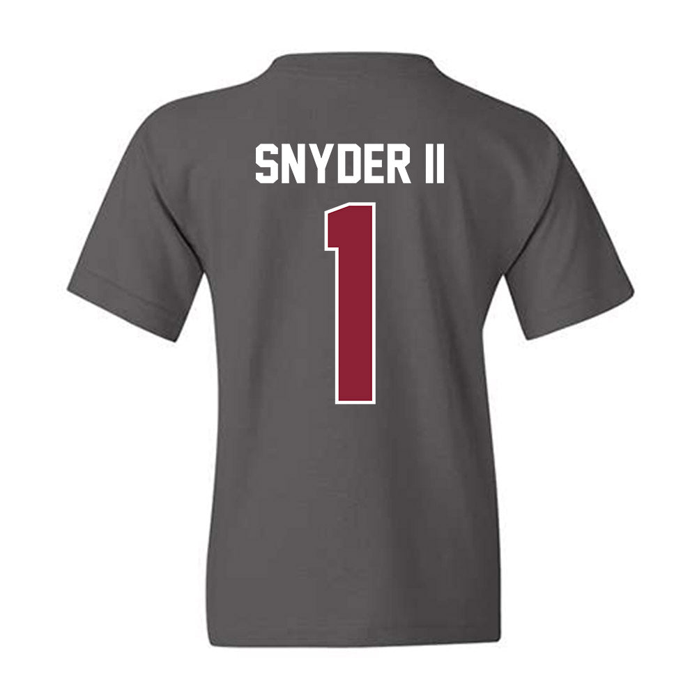 UMass - NCAA Football : Dd Snyder II - Vintage Football Youth T-Shirt-1