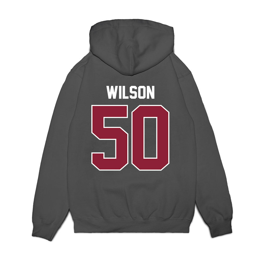 UMass - NCAA Football : Gavin Wilson - Vintage Football Premium Hooded Sweatshirt-1