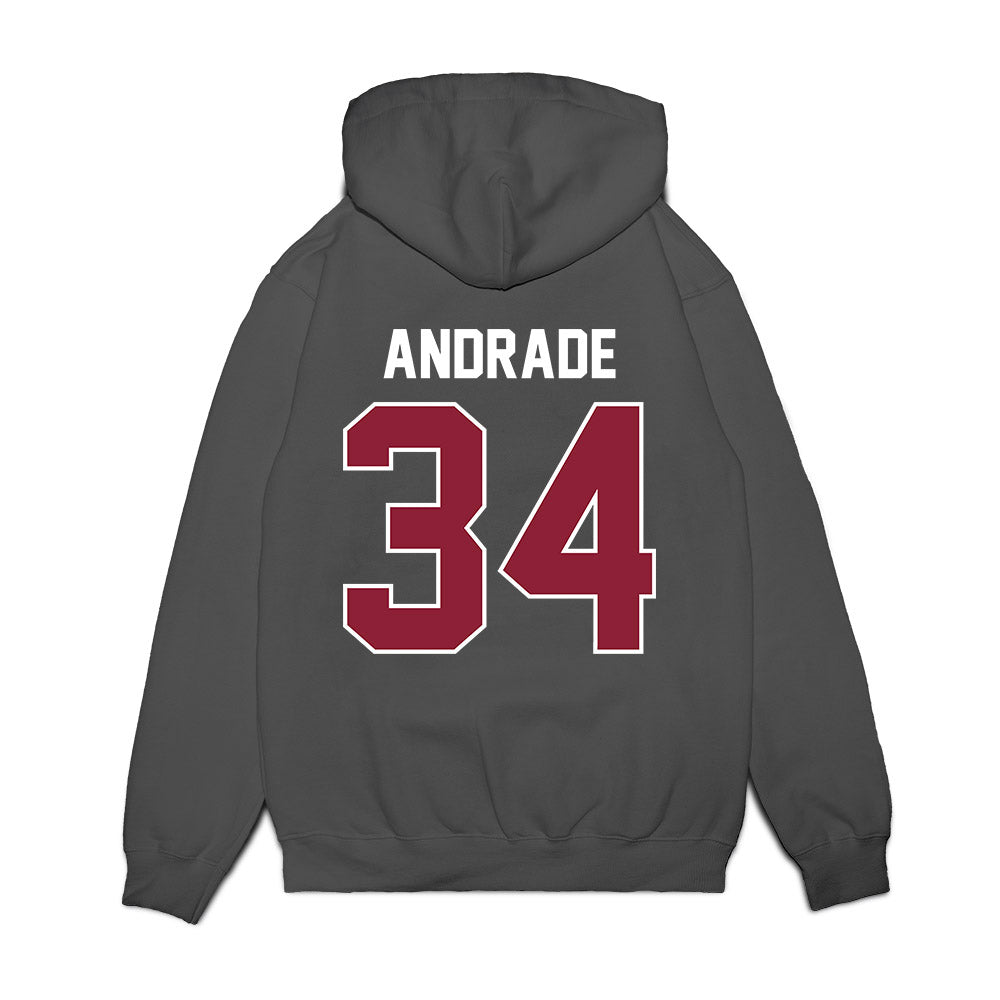 UMass - NCAA Football : Payton Andrade - Vintage Football Premium Hooded Sweatshirt-1