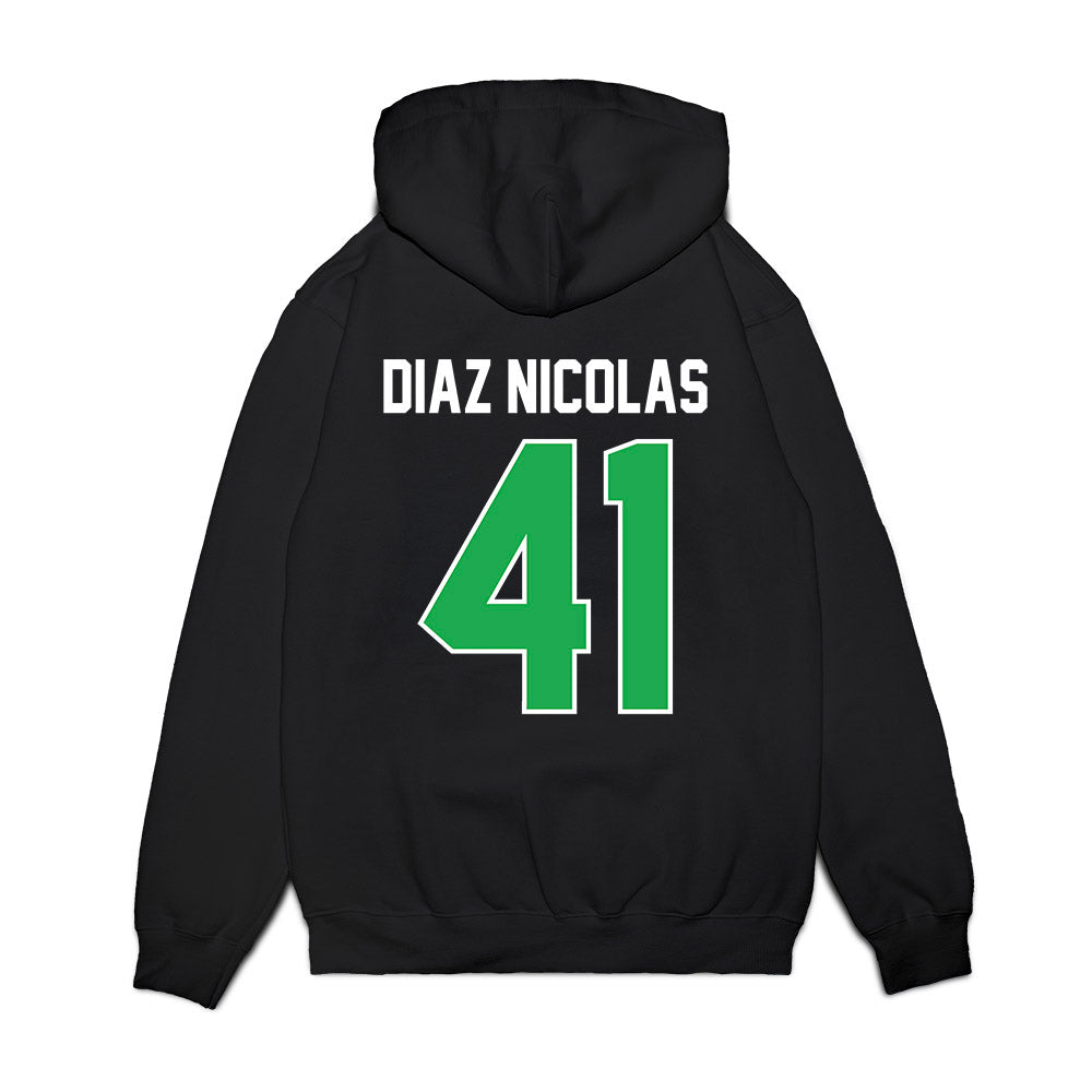 Marshall - NCAA Football : Jorge Diaz Nicolas - Vintage Helmet Premium Hooded Sweatshirt-1
