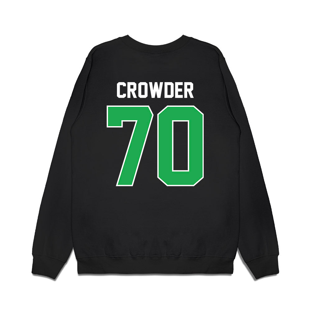 Marshall - NCAA Football : Naquan Crowder - Vintage Helmet Premium Crewneck Sweatshirt-1