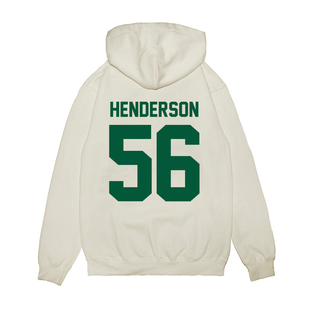 Hawaii - NCAA Football : Boogie Henderson - Vintage Helmet Premium Hooded Sweatshirt-1