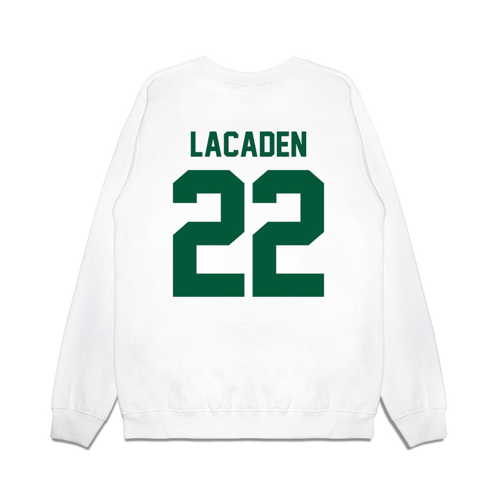 Hawaii - NCAA Football : Titan Lacaden - Vintage Helmet Premium Crewneck Sweatshirt-1