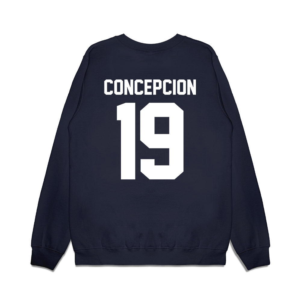 Maine - NCAA Football : Keyon Concepcion - Vintage Helmet Premium Crewneck Sweatshirt-1