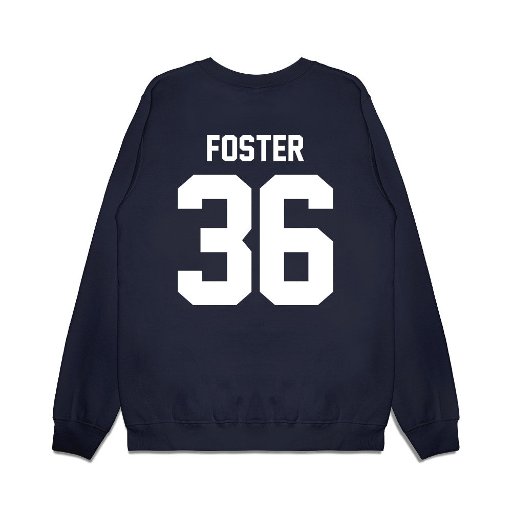 Maine - NCAA Football : Zeb Foster - Vintage Helmet Premium Crewneck Sweatshirt-1