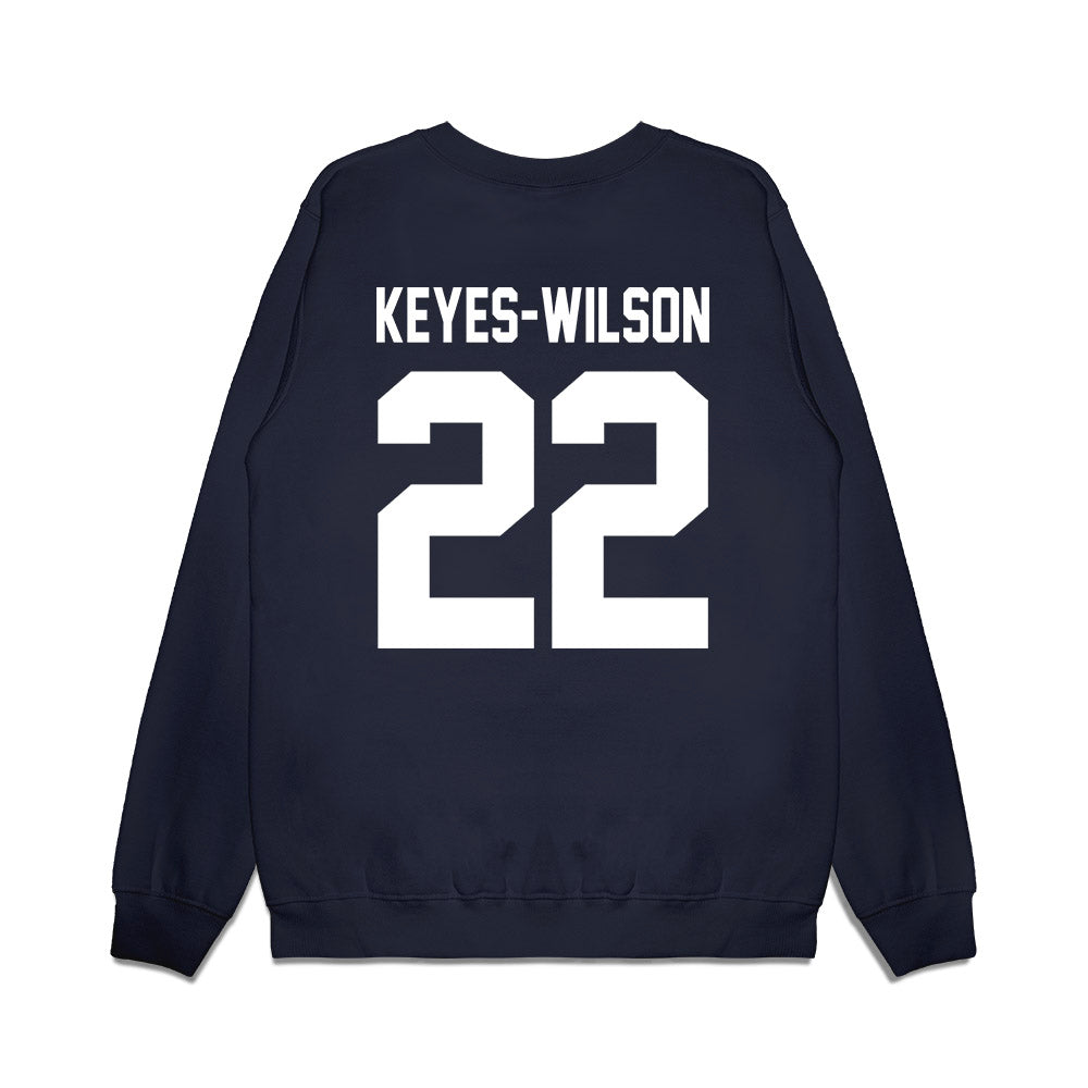 Maine - NCAA Football : Shane Keyes-Wilson - Vintage Helmet Premium Crewneck Sweatshirt-1