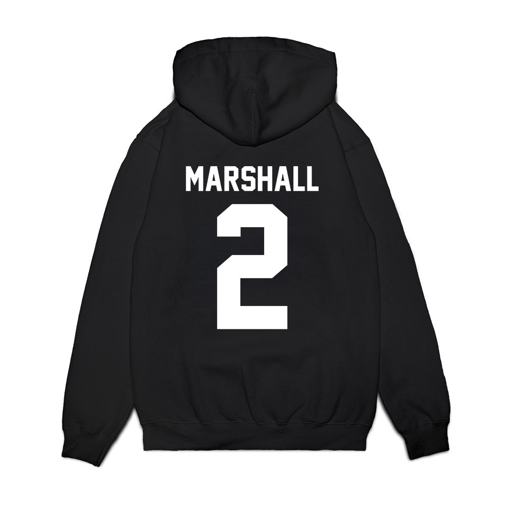 Liberty - NCAA Football : Jiquavious Marshall - Vintage Helmet Premium Hooded Sweatshirt-1