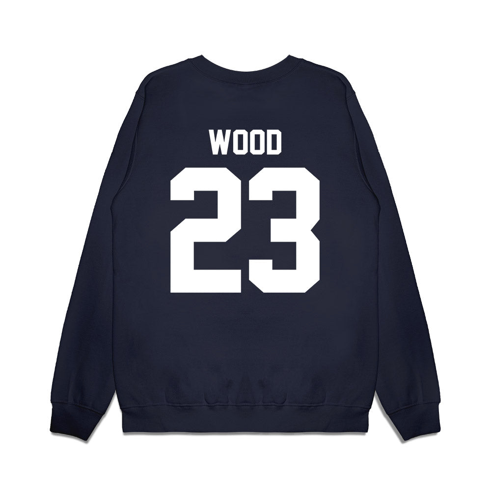 Liberty - NCAA Football : Cameron Wood - Vintage Helmet Premium Crewneck Sweatshirt-1