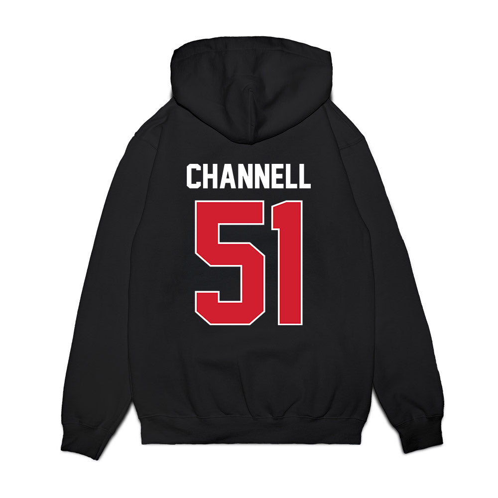 Arkansas State - NCAA Football : Cade Channell - Vintage Helmet Premium Hooded Sweatshirt-1