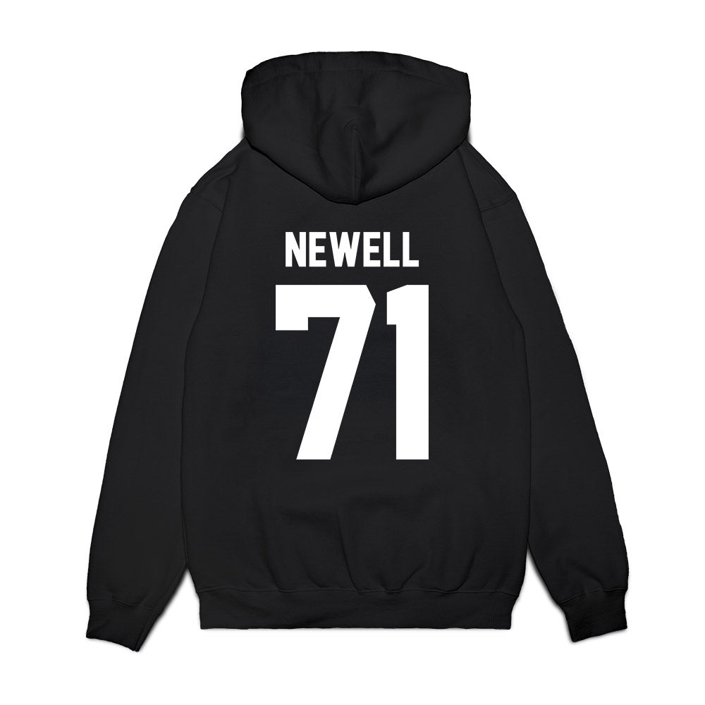 New Mexico - NCAA Football : Danzel Newell - Vintage Helmet Premium Hooded Sweatshirt-1