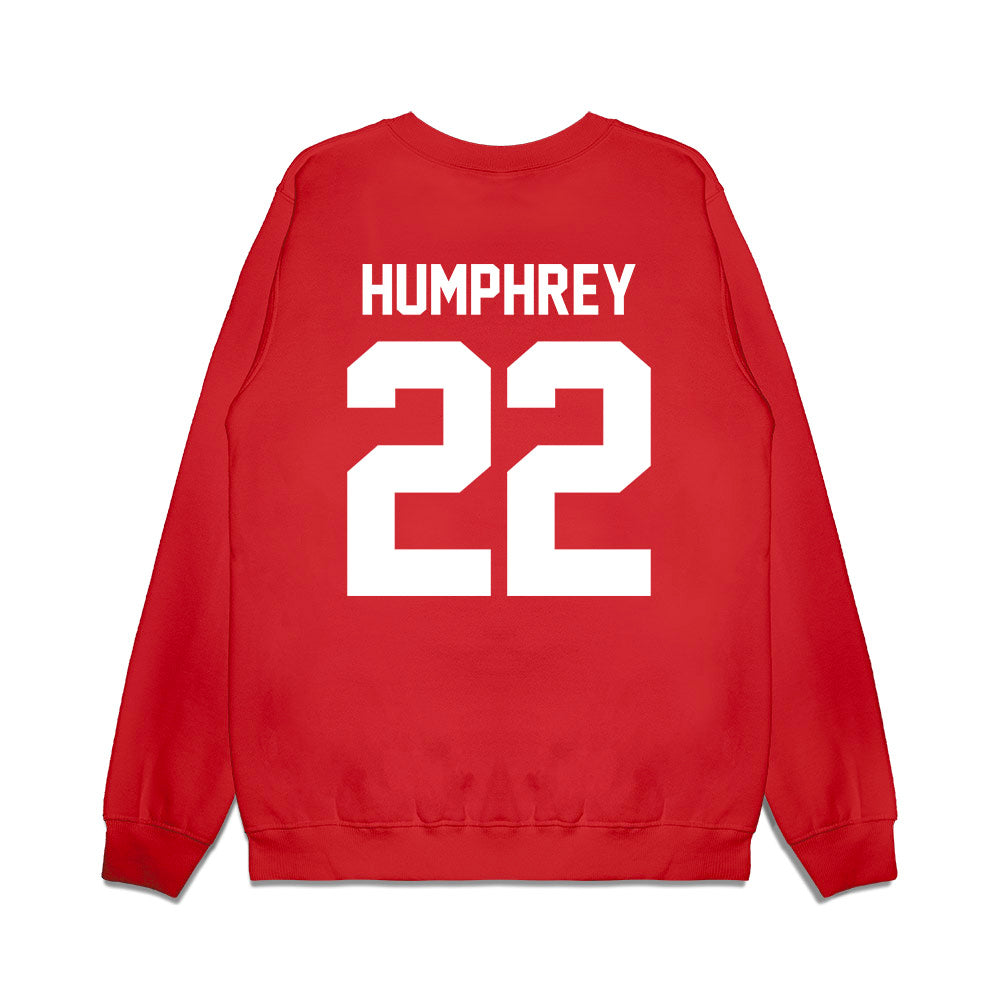New Mexico - NCAA Football : Scottre Humphrey - Vintage Helmet Premium Crewneck Sweatshirt-1