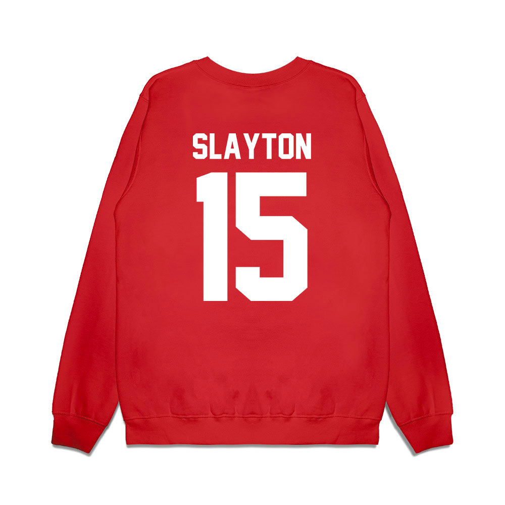 New Mexico - NCAA Football : Xavier Slayton - Vintage Helmet Premium Crewneck Sweatshirt-1