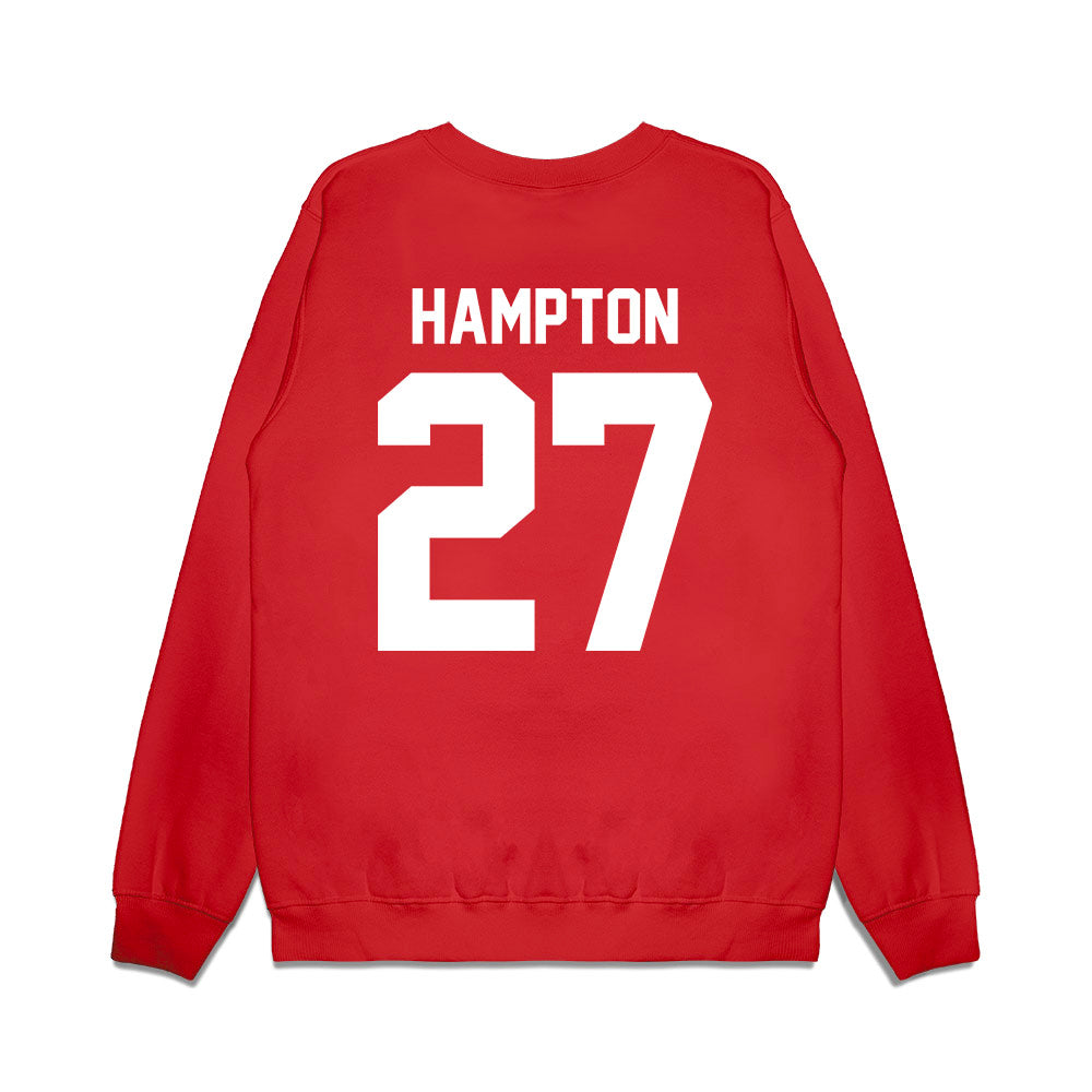 New Mexico - NCAA Football : Brannon Hampton - Vintage Helmet Premium Crewneck Sweatshirt-1