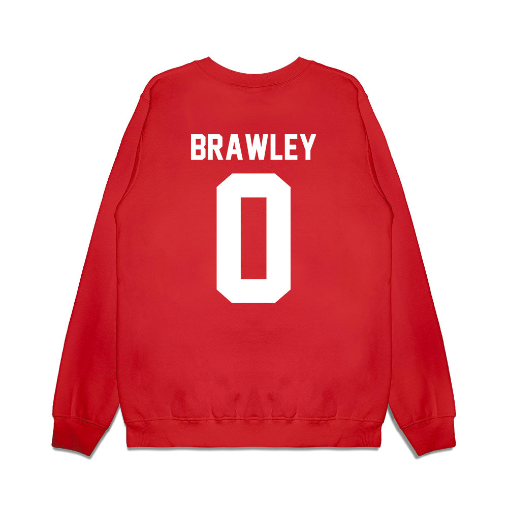 New Mexico - NCAA Football : Austin Brawley - Vintage Helmet Premium Crewneck Sweatshirt-1