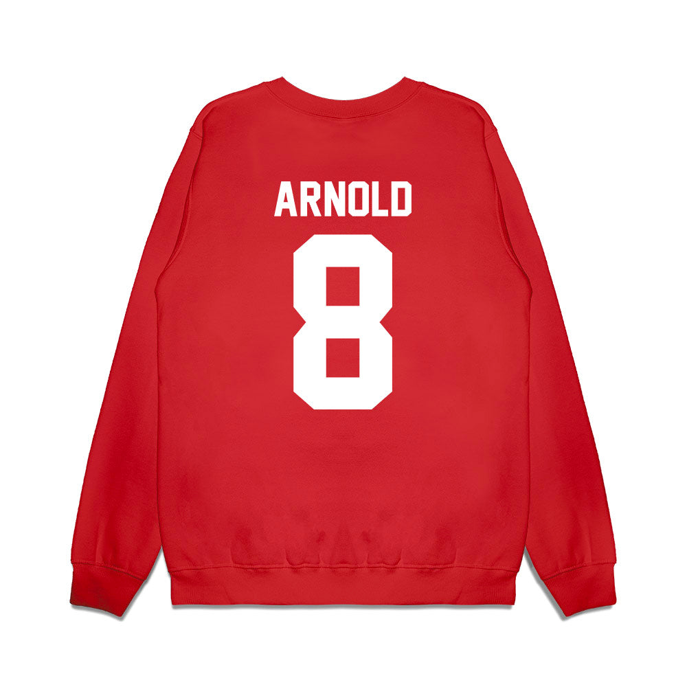 New Mexico - NCAA Football : Ormanie Arnold - Vintage Helmet Premium Crewneck Sweatshirt-1