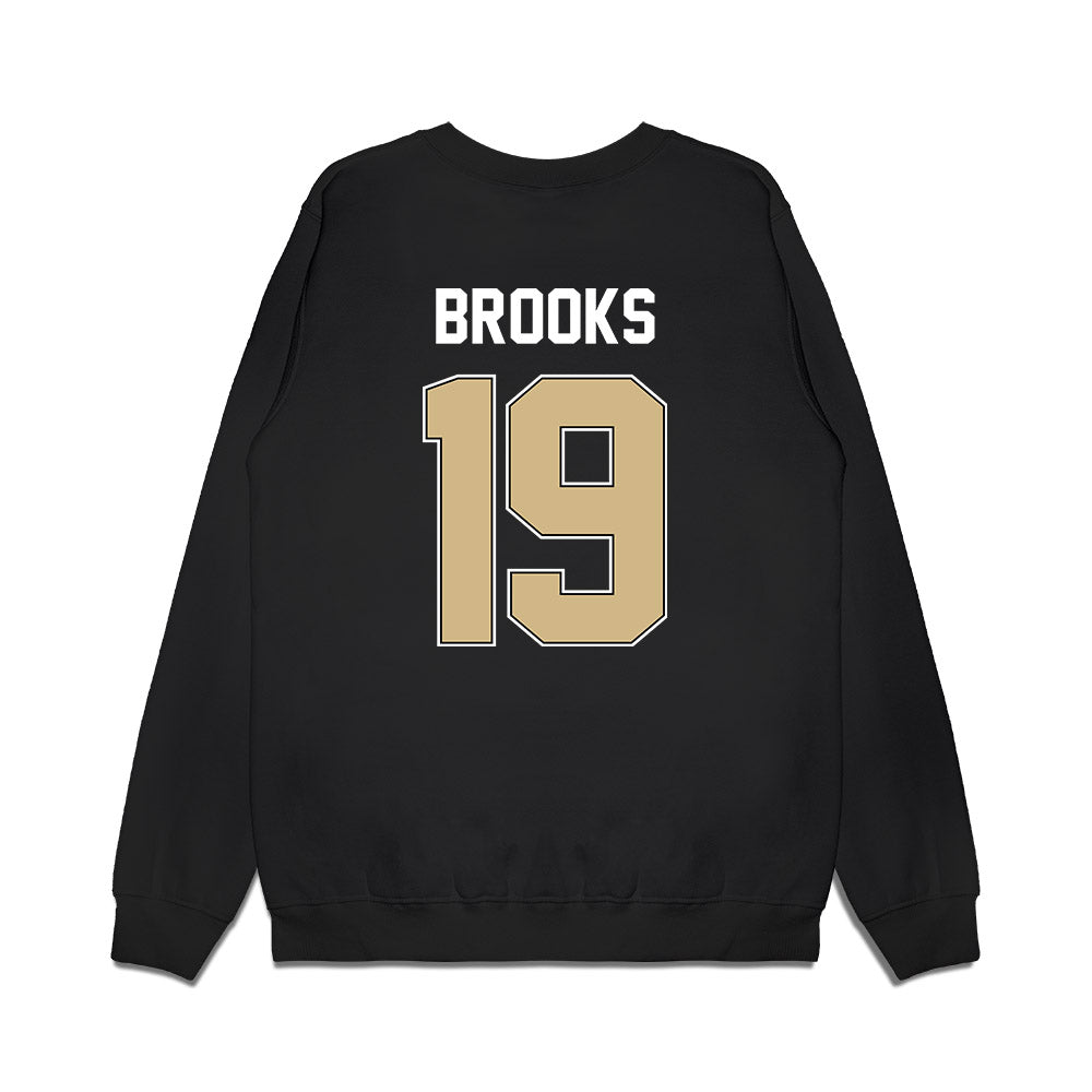 Purdue - NCAA Football : Landon Brooks - Vintage Helmet Premium Crewneck Sweatshirt-1