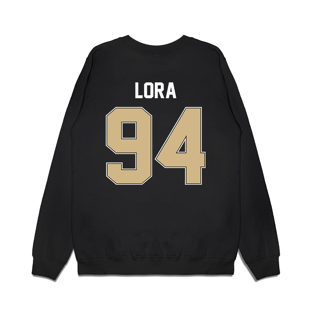 Purdue - NCAA Football : Rodney Lora - Vintage Helmet Premium Crewneck Sweatshirt-1
