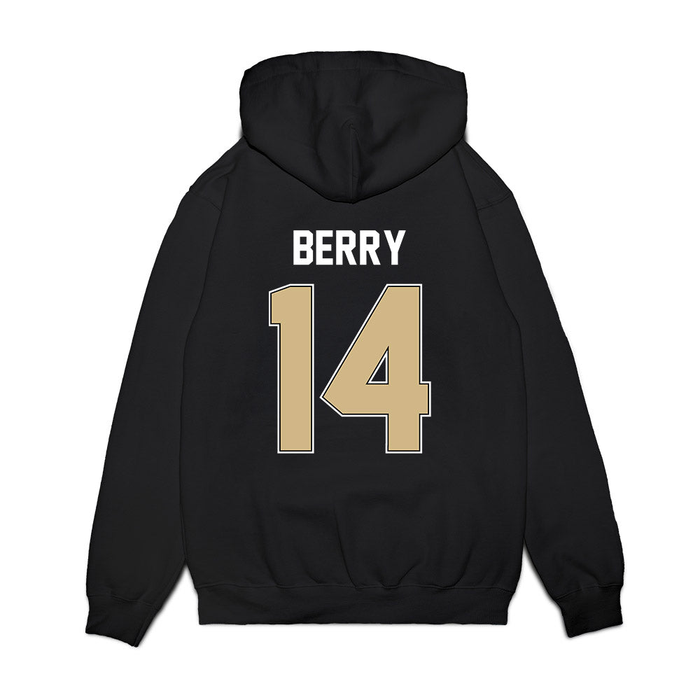 Purdue - NCAA Football : Corin Berry - Vintage Helmet Premium Hooded Sweatshirt-1