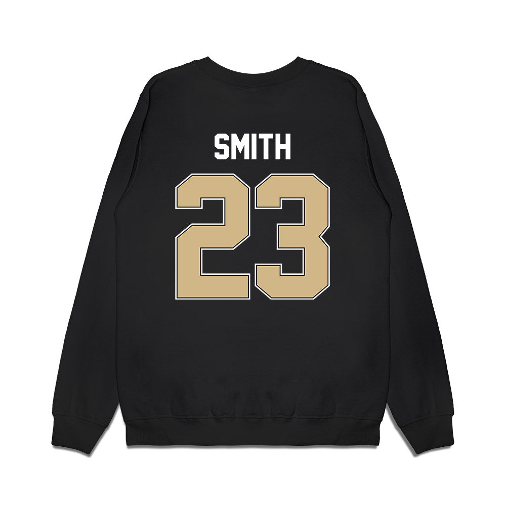 Purdue - NCAA Football : Trey Smith - Vintage Helmet Premium Crewneck Sweatshirt-1