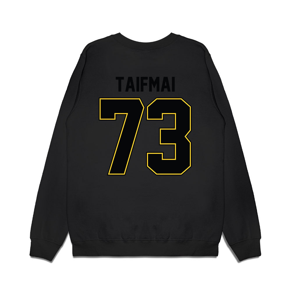 PLU - NCAA Football : Shaun Taifmai - Vintage Helmet Premium Crewneck Sweatshirt-1