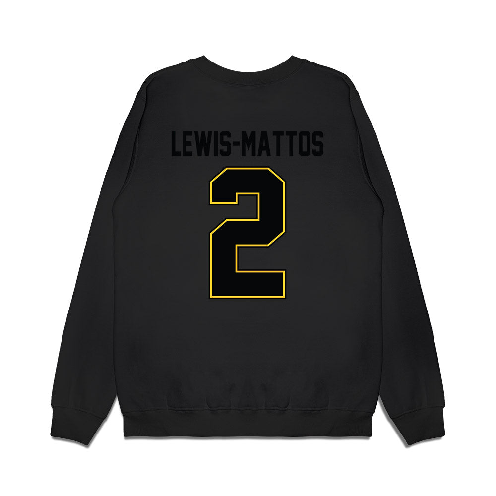 PLU - NCAA Football : Kupaa Lewis-Mattos - Vintage Helmet Premium Crewneck Sweatshirt-1