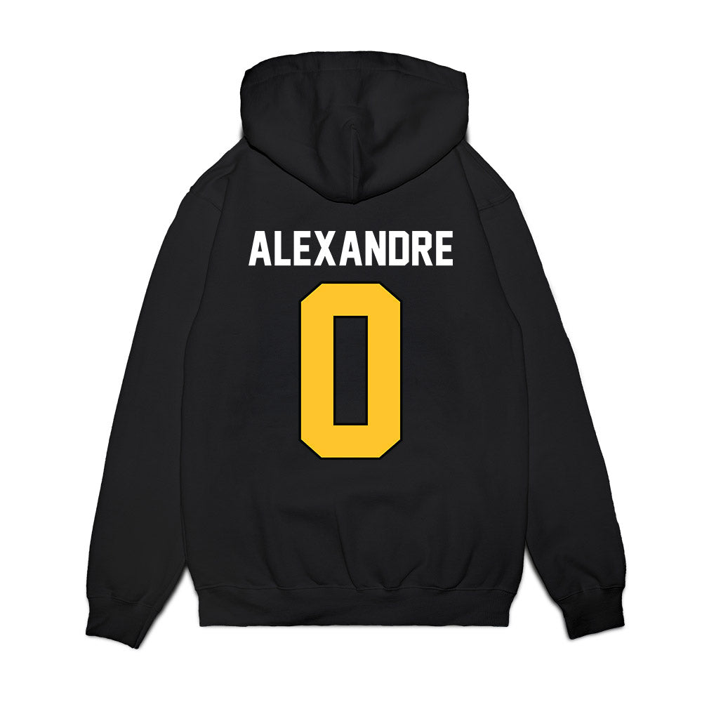 Ferris State - NCAA Football : Jacarvis Alexandre - Vintage Helmet Premium Hooded Sweatshirt-1