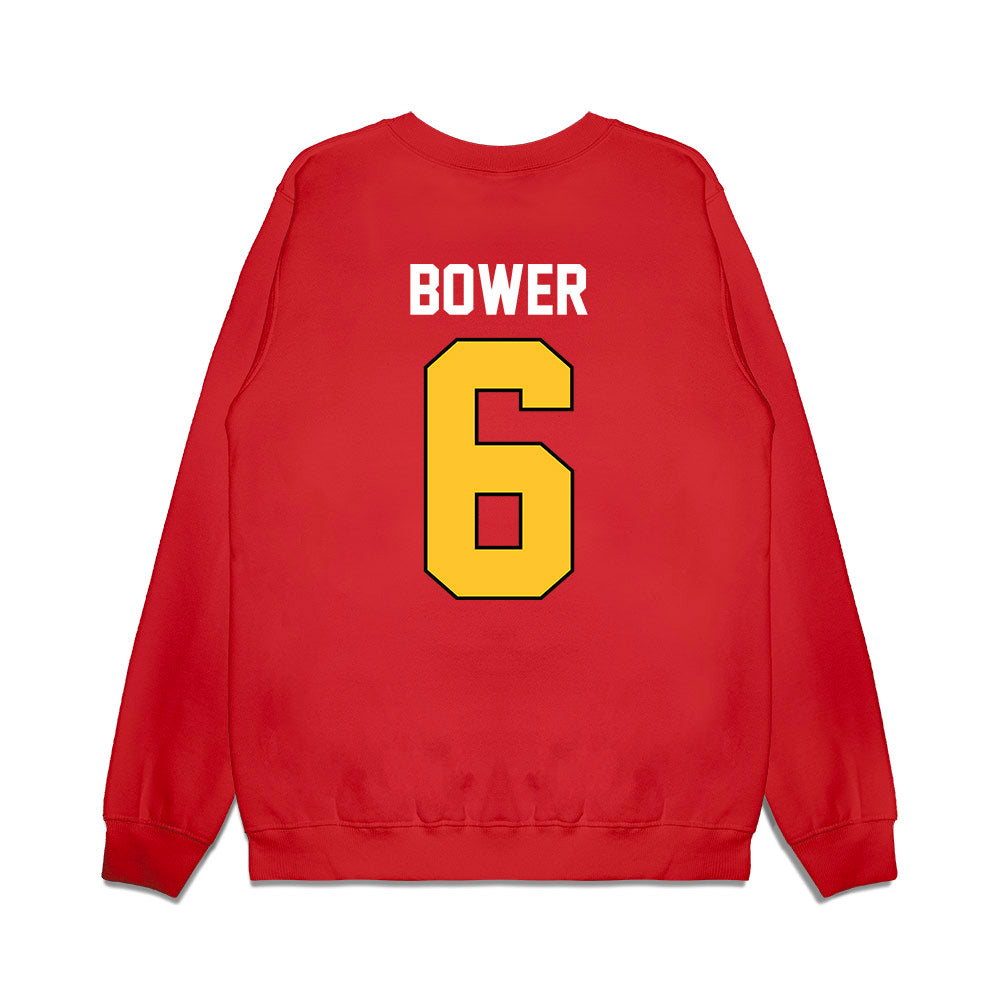 Ferris State - NCAA Football : Tarick Bower - Vintage Helmet Premium Crewneck Sweatshirt-1