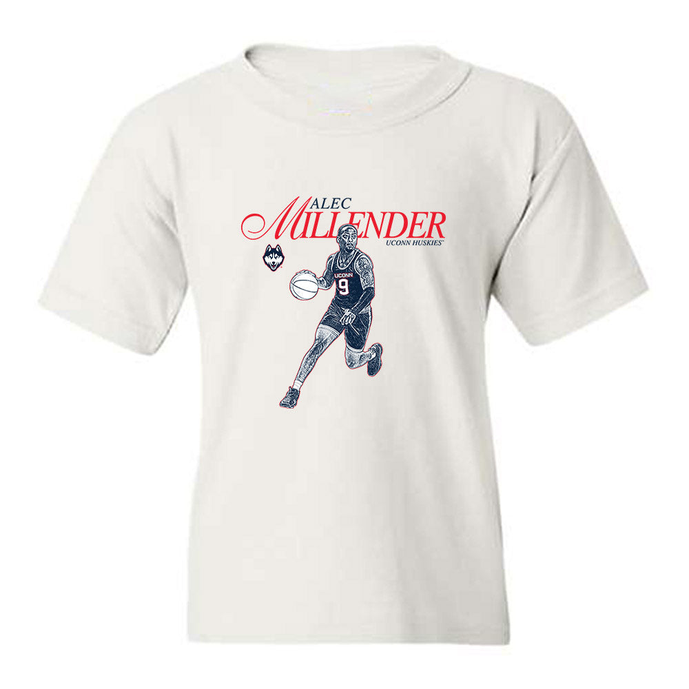 UConn - NCAA Men's Basketball : Alec Millender - Legacy Youth T-Shirt-0